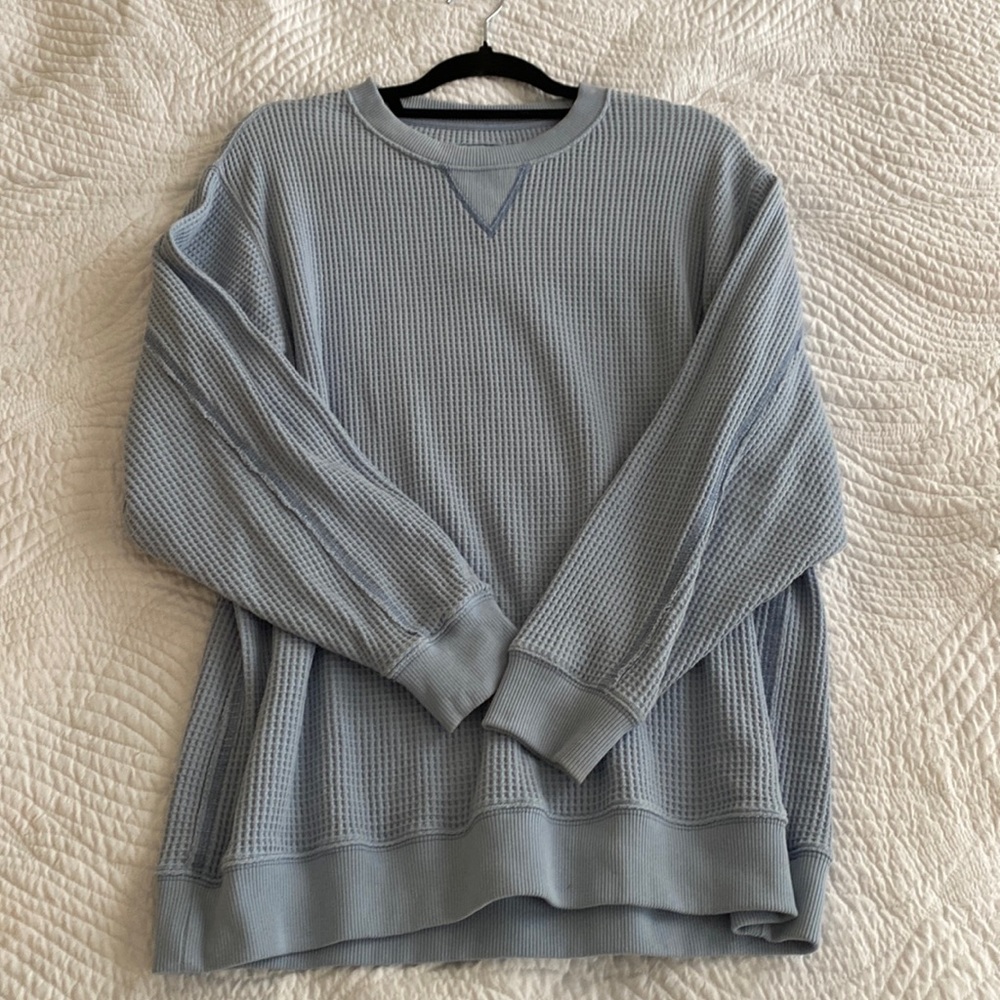 Aerie waffle knit pullover